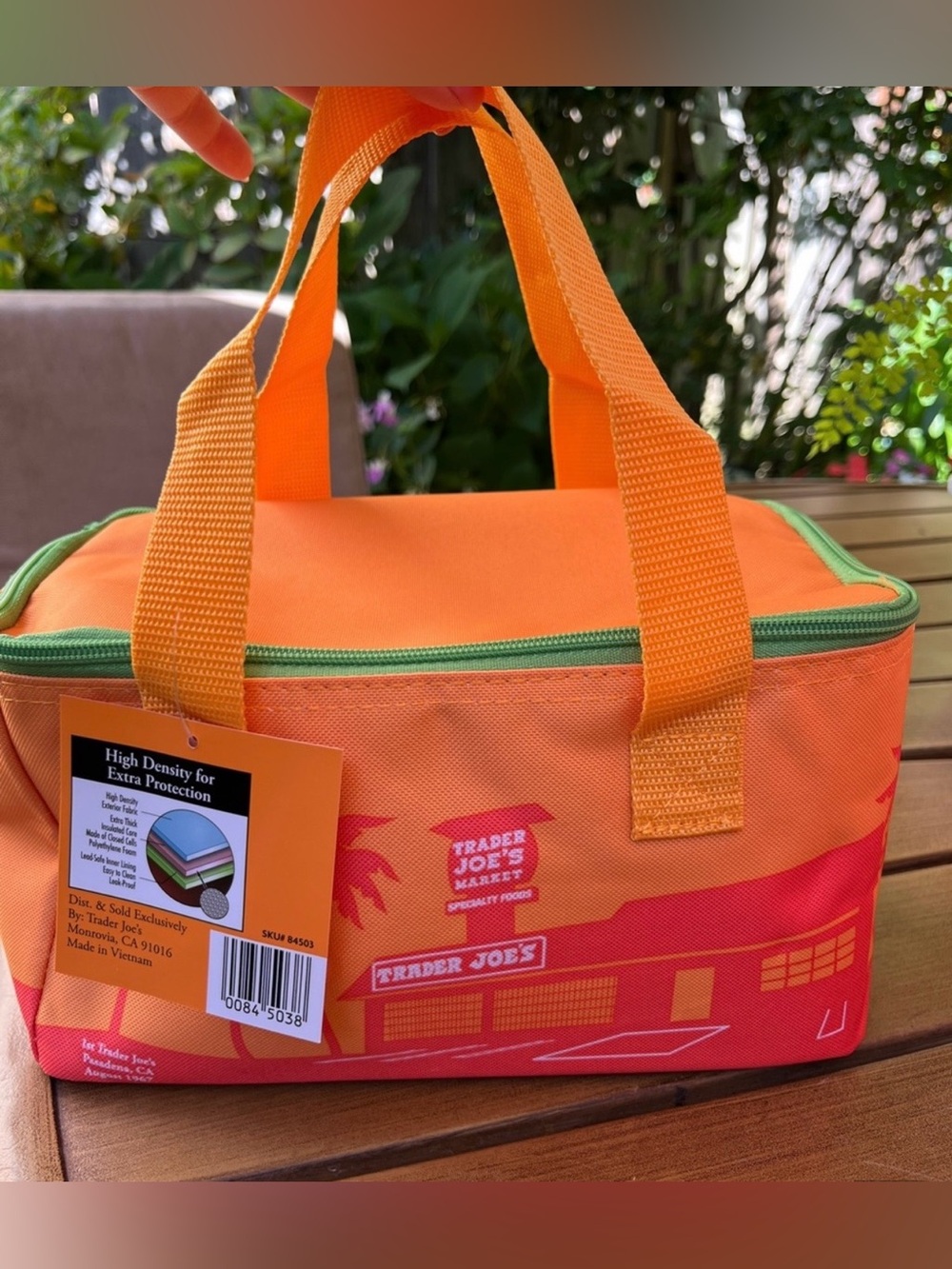 Trader Joe's Orange Insulated Lunch Bag